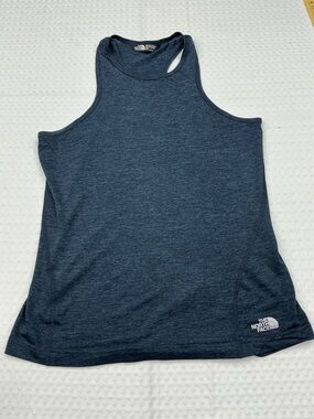 The North Face Navy Heather High-Neck Racerback Tank